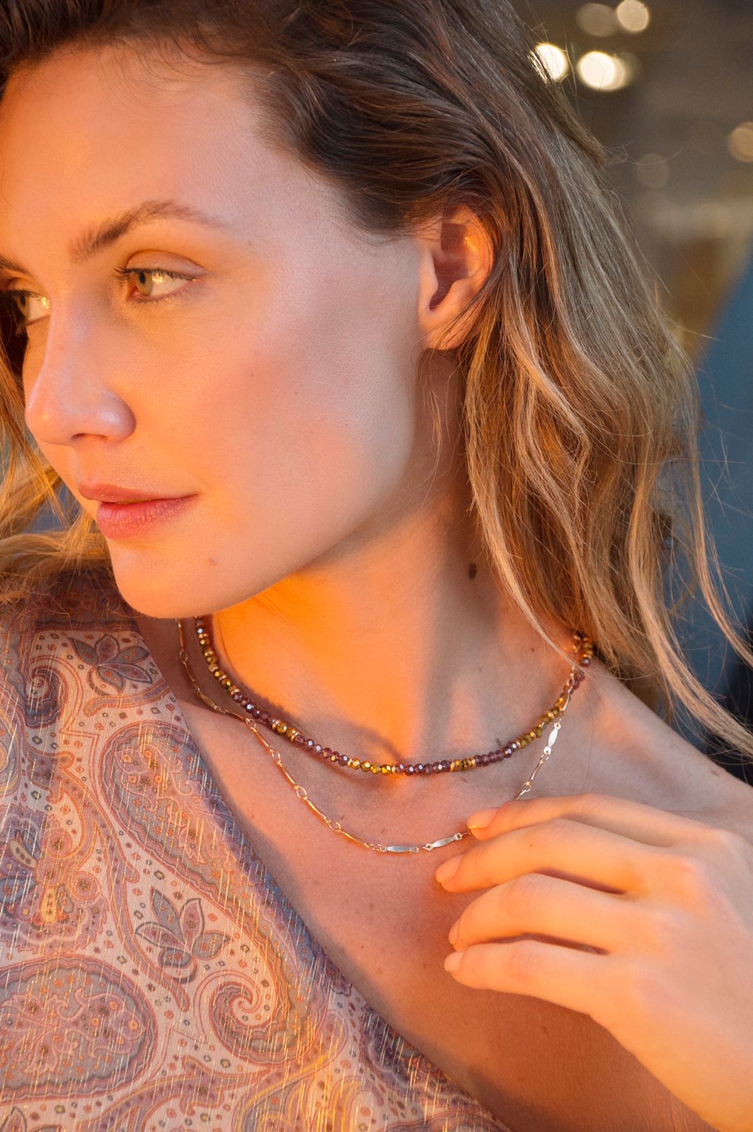 Aqua collar on sale